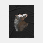 Welsh Pony Portrait Fleece Deken (Voorkant)