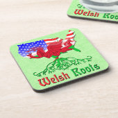 Welsh Roots, American Map Cork Dessous de verre (Côté gauche)