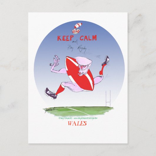 Welsh rugby, Tony Fernandes Briefkaart (Voorkant)