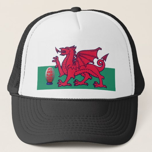welsh rugby trucker pet (Voorkant)