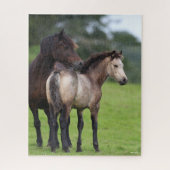 Welsh Section D Mare and Foal Standing Legpuzzel (Verticaal)