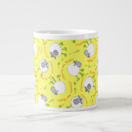 Welsh Sheep, Wales Forever, Jumbo Coffee Mok