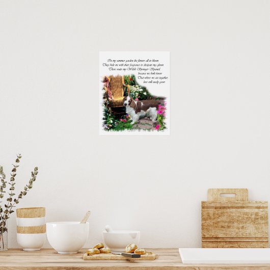 Welsh Springer Spaniel Art Print (Keuken)