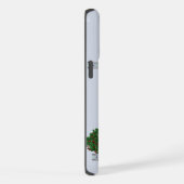 Welsh Springer Spaniel Blauw Kerstvakantie iPhone Hoesje (Rechterkant)