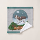 Welsh Springer Spaniel Christmas (Gant de toilette)