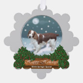 Welsh Springer Spaniel kerstcadeaus Ornament Kaart (Voorkant)