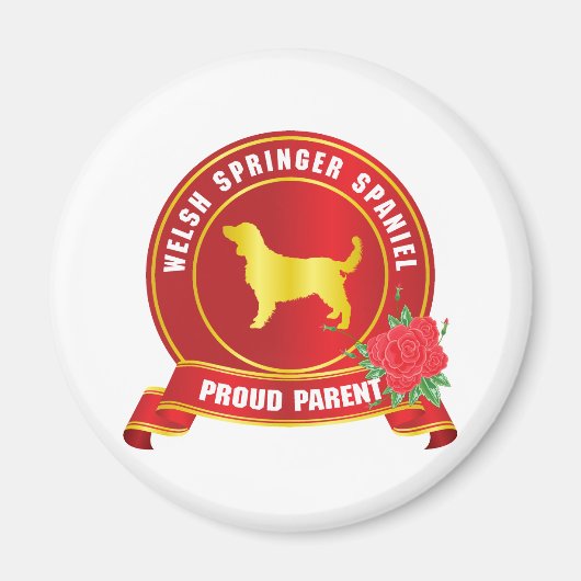 Welsh Springer Spaniel Magneet (Voorkant)