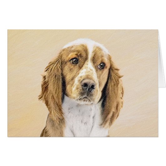Welsh Springer Spaniel Painting - Original Dog Art (Voorkant Horizontaal)