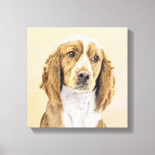 Welsh Springer Spaniel Painting - Original Dog Art Canvas Afdruk