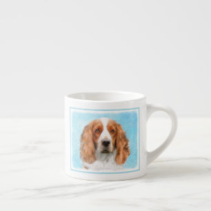 Welsh Springer Spaniel Painting - Original Dog Art Espresso Kop