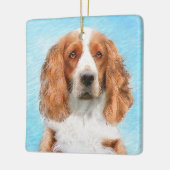 Welsh Springer Spaniel Painting - Original Dog Art Keramisch Ornament (Links)