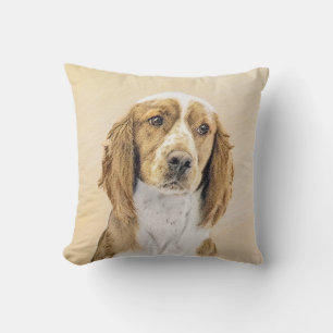 Welsh Springer Spaniel Painting - Original Dog Art Kussen
