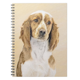 Welsh Springer Spaniel Painting - Original Dog Art Notitieboek