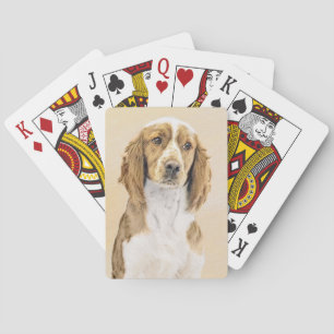Welsh Springer Spaniel Painting - Original Dog Art Pokerkaarten
