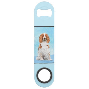 Welsh Springer Spaniel Painting - Original Dog Art Speed Flessenopener