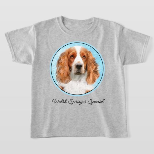 Welsh Springer Spaniel Painting - Original Dog Art T-shirt (Laagn)
