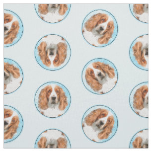 Welsh Springer Spaniel Schilderen Originele Hond A Stof
