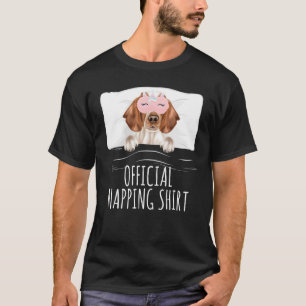 Welsh Springer Spaniel Unicorn Slaap Mask Officier T-shirt