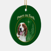 Welsh Springer Spaniel Vrede Keramisch Ornament (Rechts)