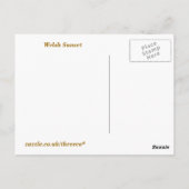 WELSH SUNSET BRIEFKAART (Achterkant)