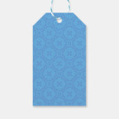 Welsh Tapestry Pattern, Blue Pack of Gift Labels Cadeaulabel (Achterkant)