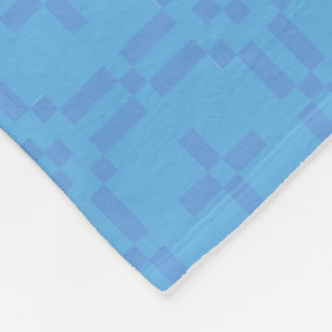 Welsh tapijt patroon, chique blauwe fleece deken