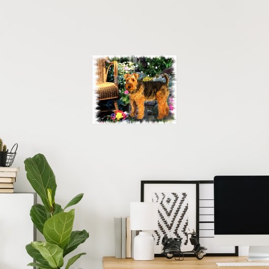 Welsh Terrier Art Print (Thuiskantoor)