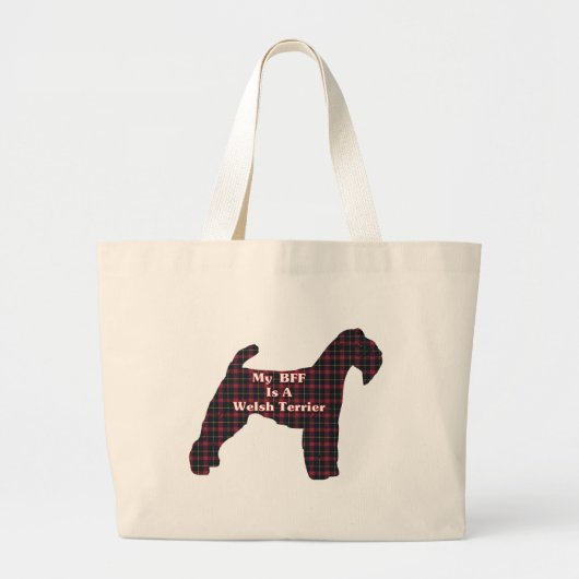 Welsh Terrier BFF Canvas tas (Voorkant)