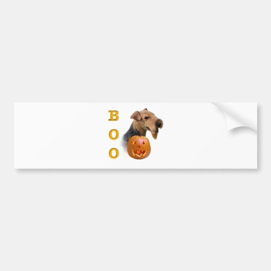 Welsh Terrier Boo Bumpersticker (Voorkant)