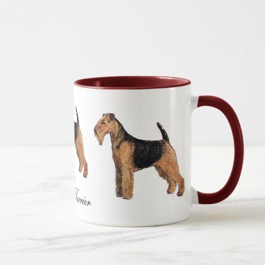 Welsh Terrier Ceramic Mok (Rechts)