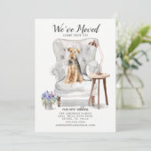 Welsh Terrier Chien Nous avons déplacé Faire-part (Debout devant)