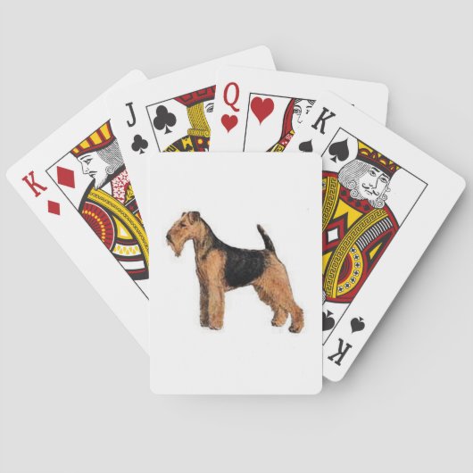 Welsh Terrier Dog-spelkaarten Pokerkaarten (Achterkant)