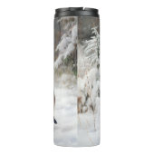 Welsh Terrier Laat het sneeuwen Kerstmis Thermosbeker (Achterkant)