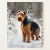 Welsh Terrier Laisser Neige Noël (Dos)