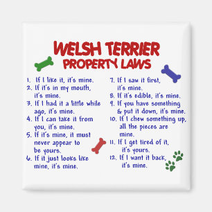 WELSH TERRIER Property Laws 2 Magneet