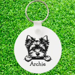 Welsh Terrier Puppy gepersonaliseerd thema Sleutelhanger