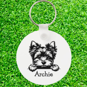 Welsh Terrier Puppy gepersonaliseerd thema Sleutelhanger