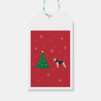 Welsh Terrier Red cadeau Labels Cadeaulabel