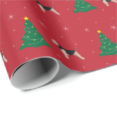 Welsh Terrier Red kerstwrapping Paper Cadeaupapier (Rol Hoek)
