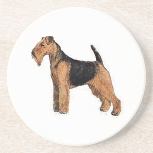 Welsh Terrier Sandstone Onderzetter