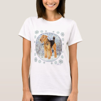 Welsh Terrier Snowflakes T-shirt