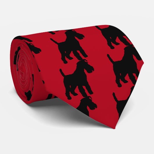 Welsh Terrier Stropdas (Opgerold)