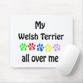 Welsh Terrier Wandelingen Ontwerp Muismat (Met muis)
