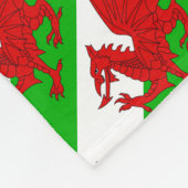 Welsh / Wales Flag - Cymru High Quality Afbeelding Fleece Deken (Hoek)