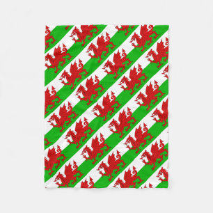 Welsh / Wales Flag - Cymru High Quality Afbeelding Fleece Deken