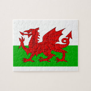 Welsh / Wales Flag - Cymru High Quality Afbeelding Legpuzzel