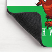 Welsh Web Wizard Red Dragon Wales Cartoon Muismat (Hoek)