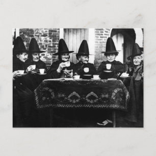 Welsh Witches - Tea Party  Briefkaart