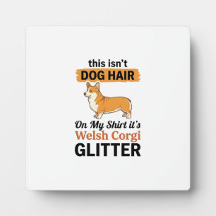 Welshe Corgi Glitter Grappige Hond Liefhebber T-Sh Fotoplaat