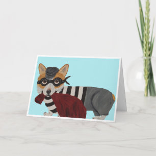 Welshe Corgi Lekkerdief Inbreker Kaart
